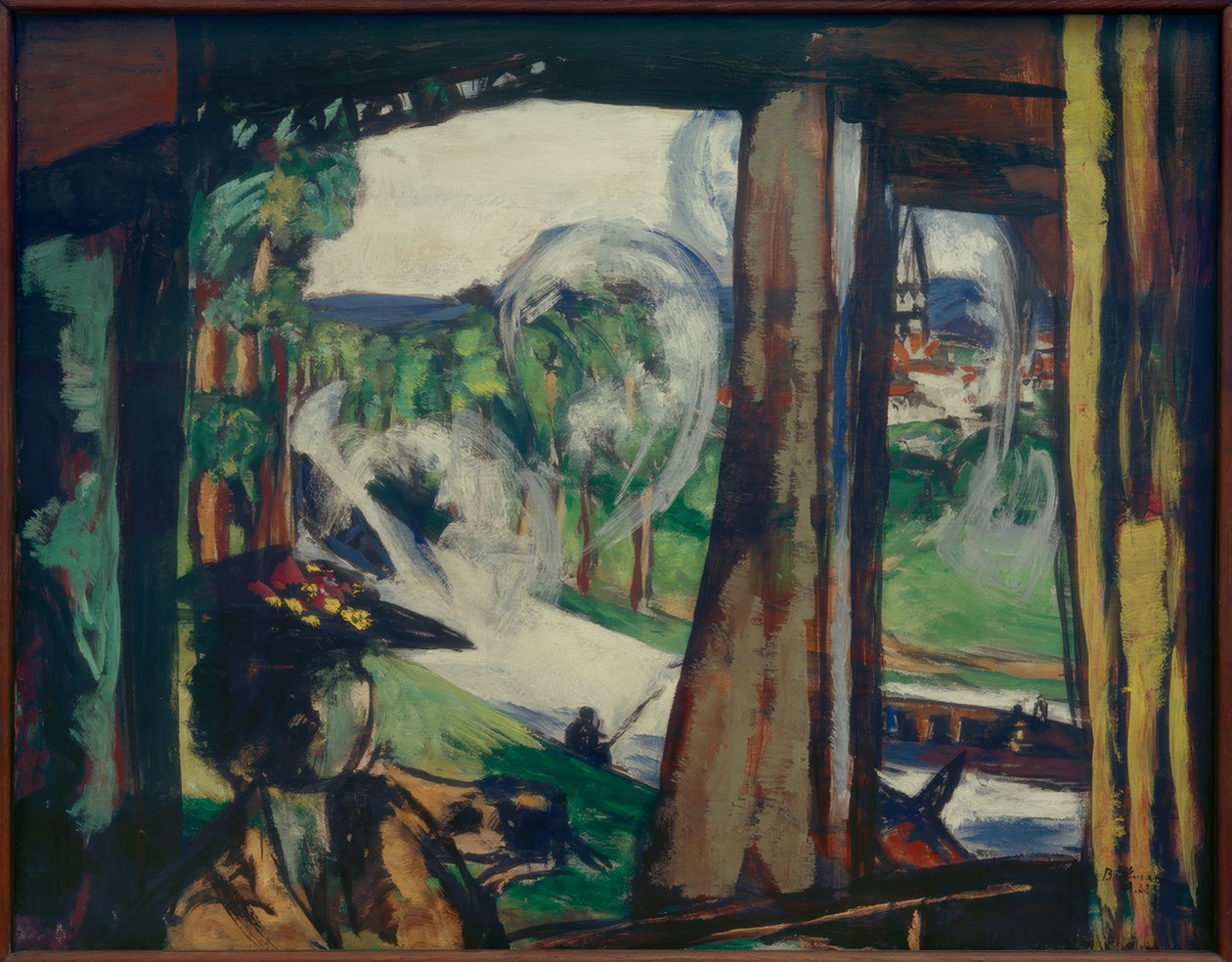Nos caminhos-de-ferro (Norte de França) de Max Beckmann