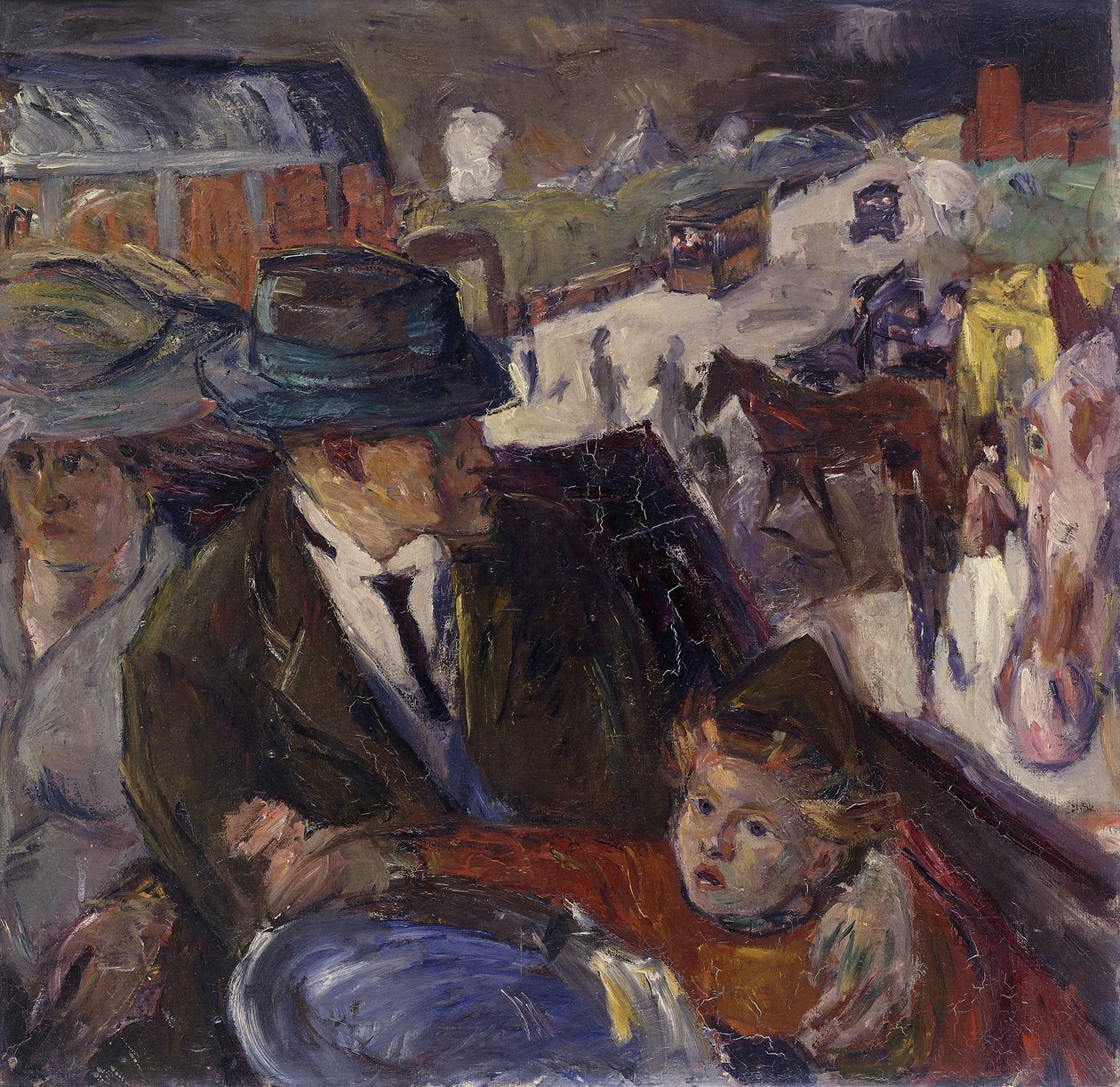 No carro; Im Auto de Max Beckmann