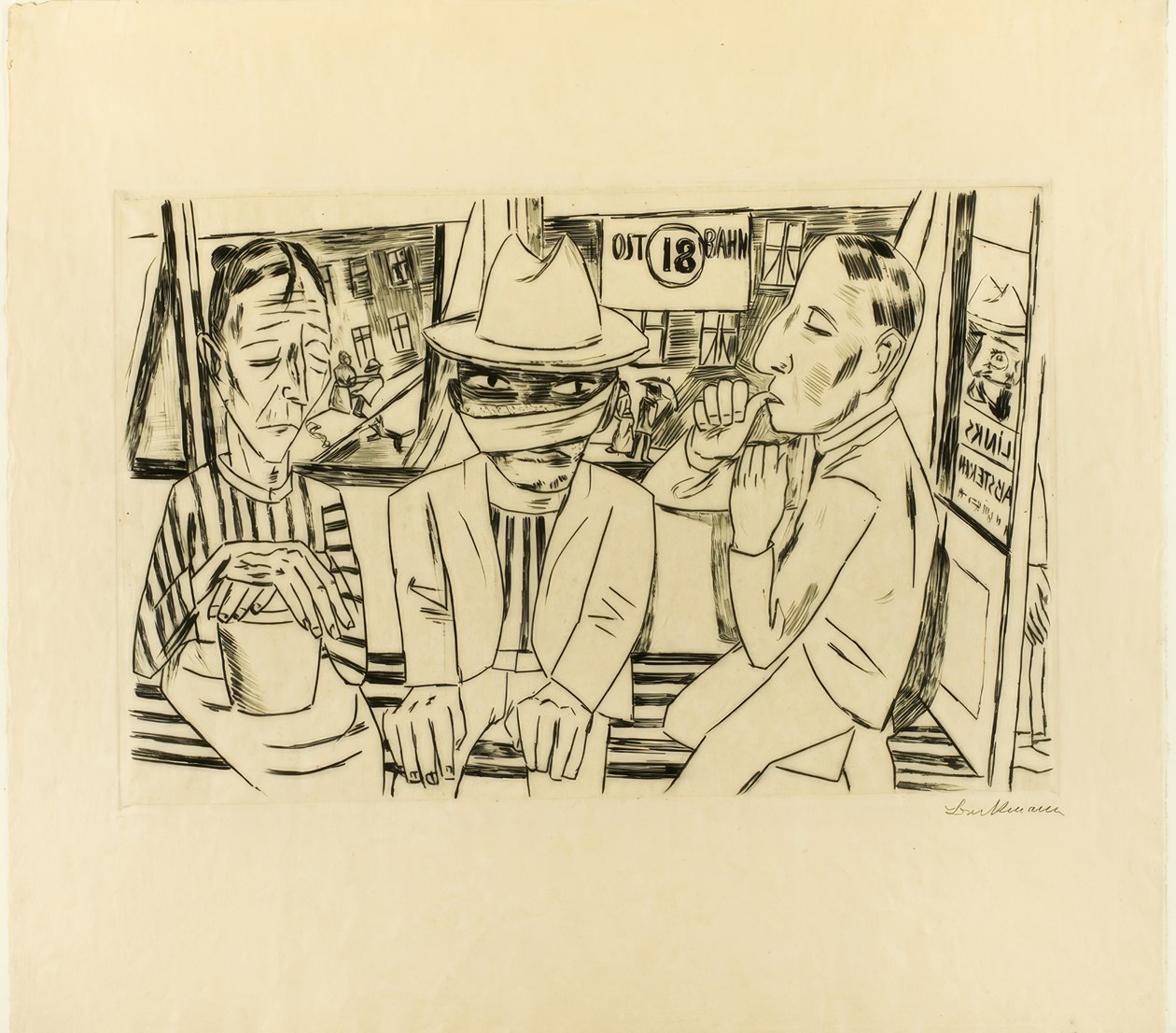 No Eléctrico de Max Beckmann