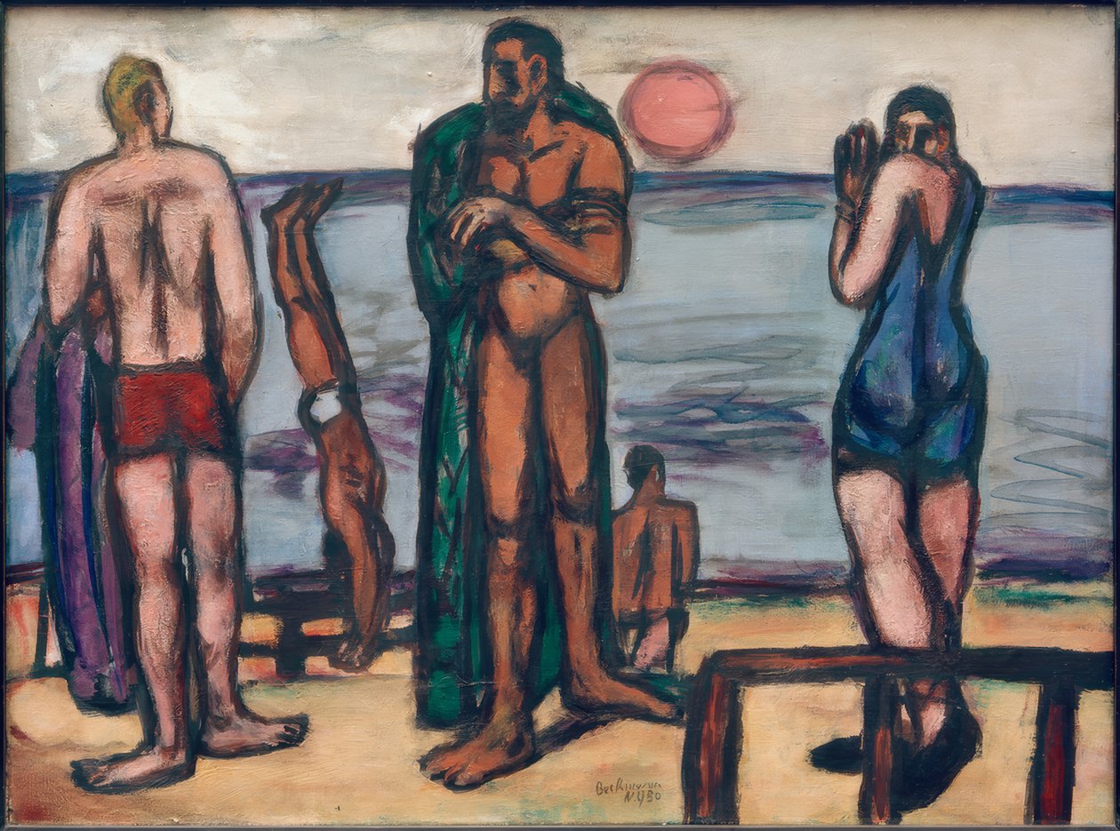 Pequena foto com banhistas de Max Beckmann