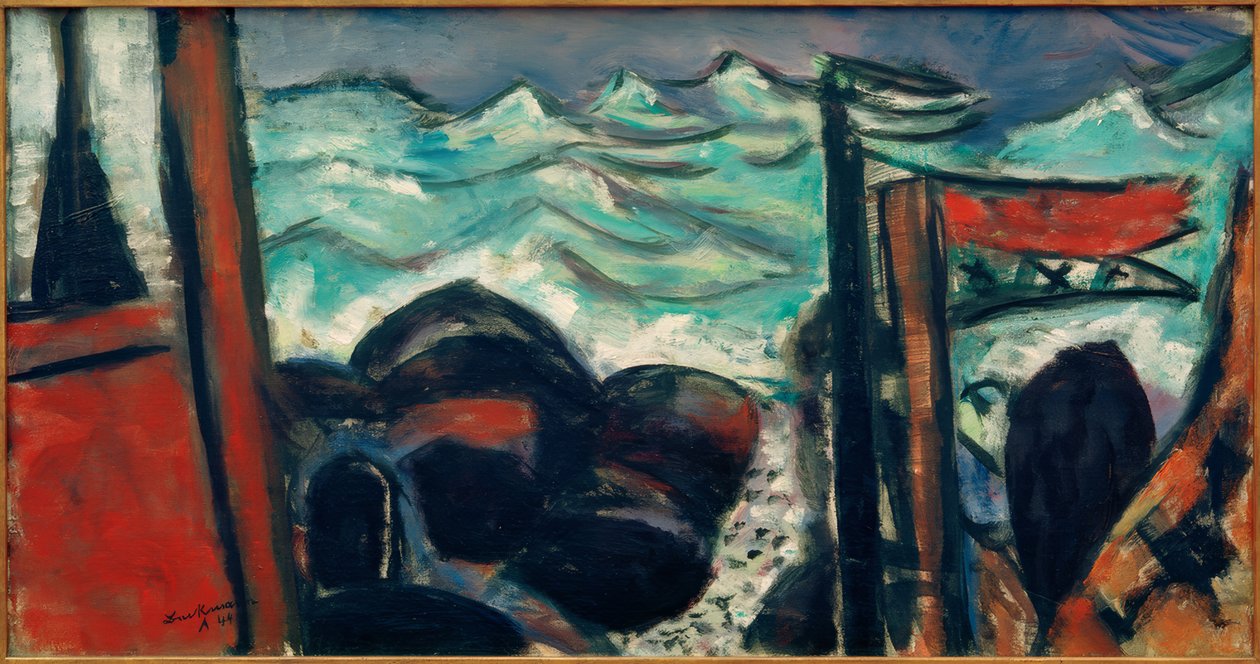 Pequeno Mar Tempestuoso de Max Beckmann