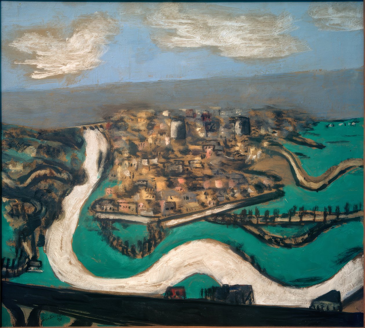 Paisagem perto de Saint-Germain de Max Beckmann