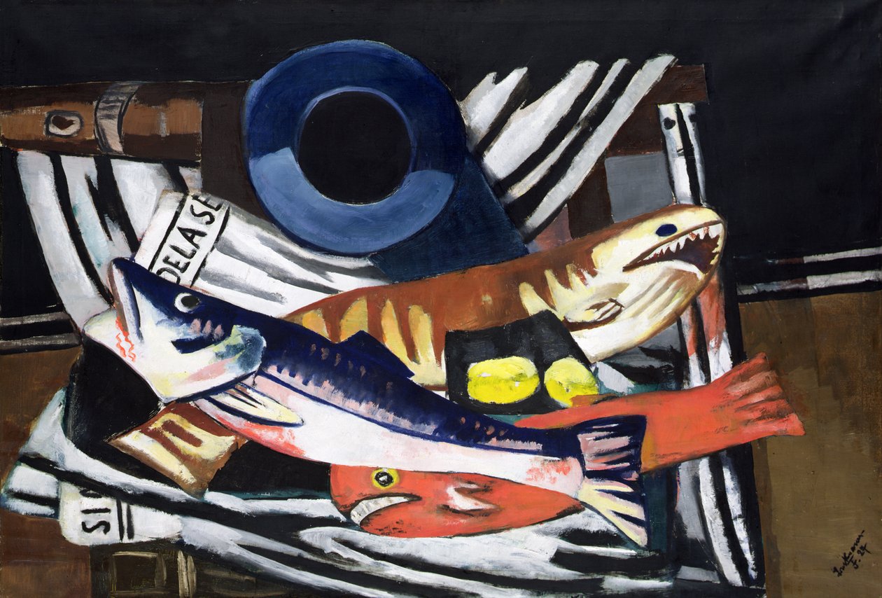 Peixes grandes Natureza-morta de Max Beckmann