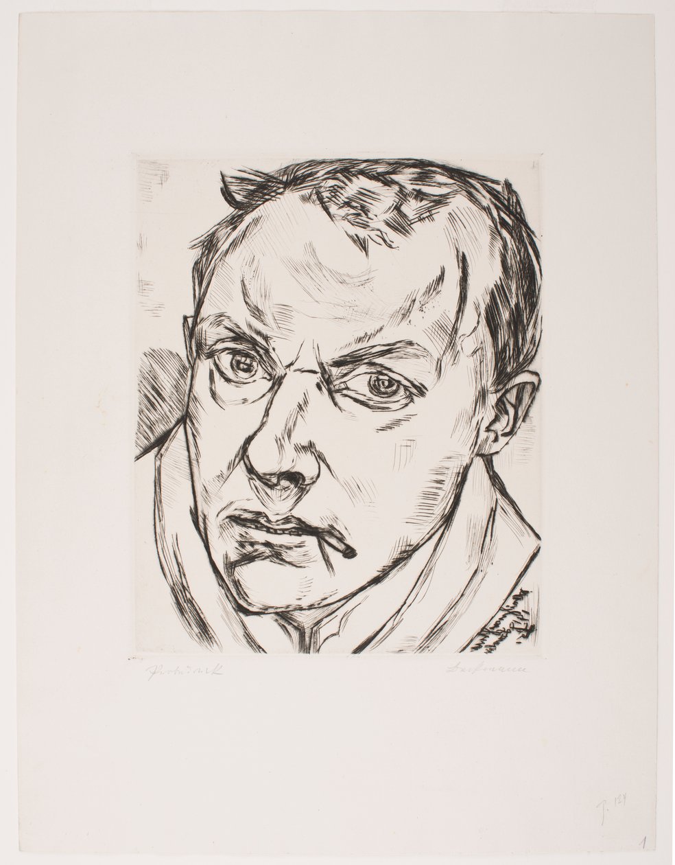 Grande autorretrato de Max Beckmann