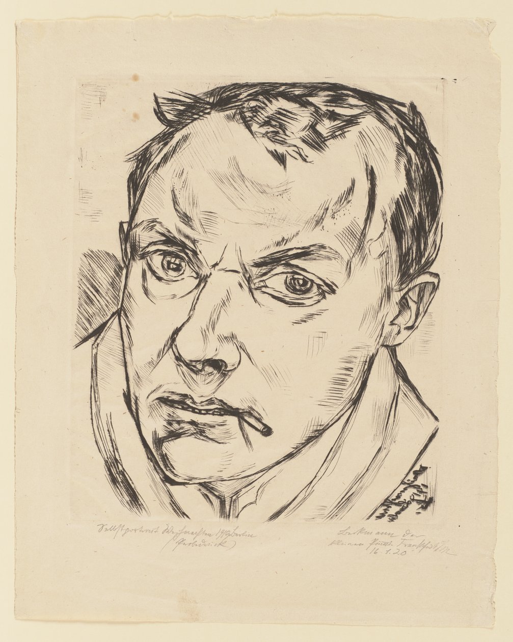 Grande autorretrato de Max Beckmann