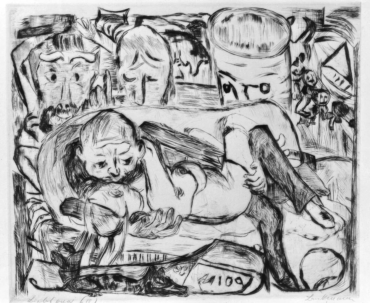 Liebespaar II de Max Beckmann