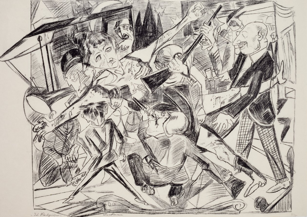 Martírio, de Max Beckmann (1884-1950), gravura. Alemanha, século XX. de Max Beckmann
