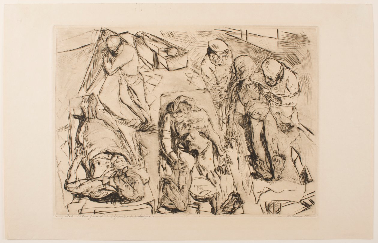 Necrotério de Max Beckmann