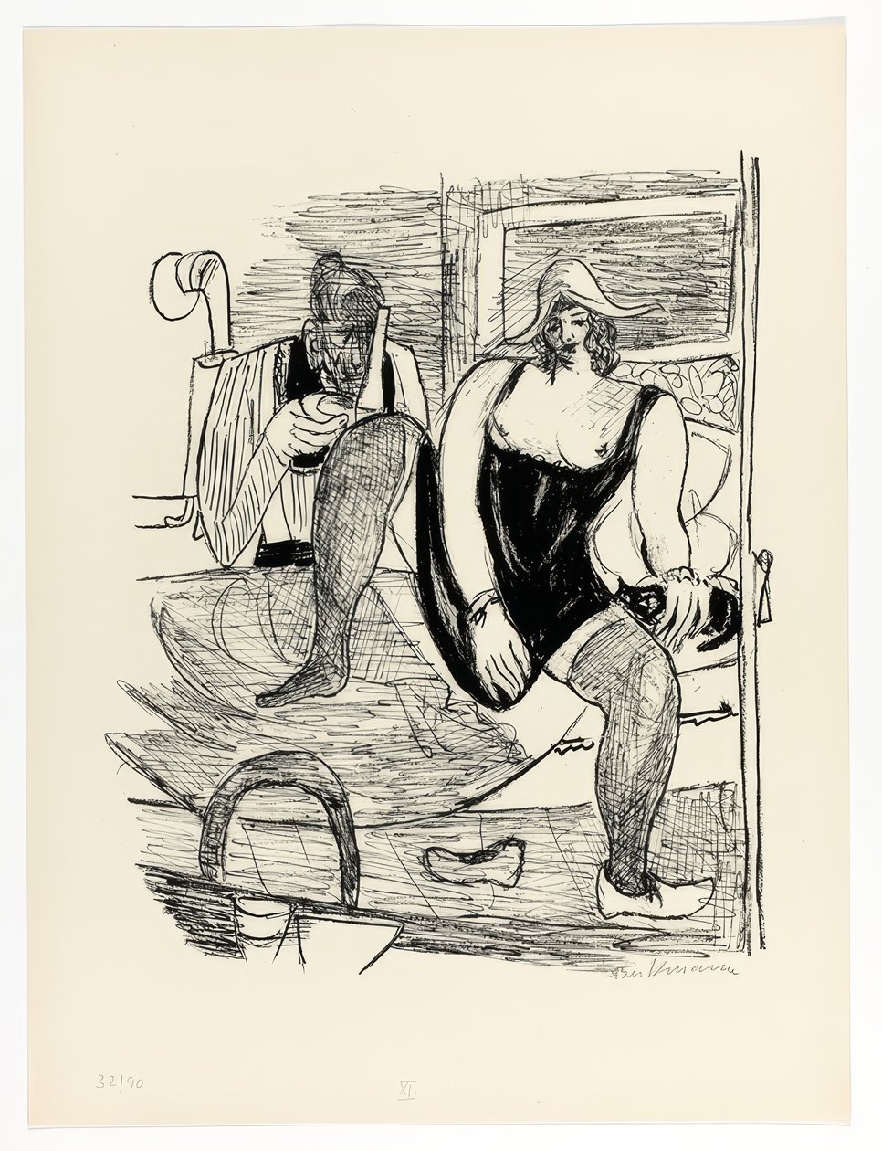 Manhã, prato 11 do Day and Dream de Max Beckmann
