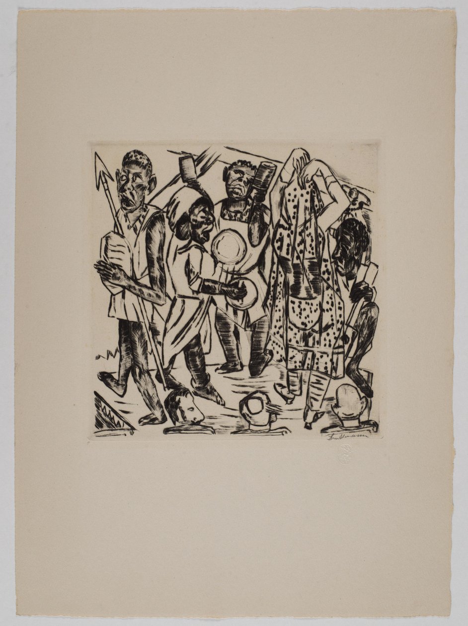 «Dança negra» de Max Beckmann