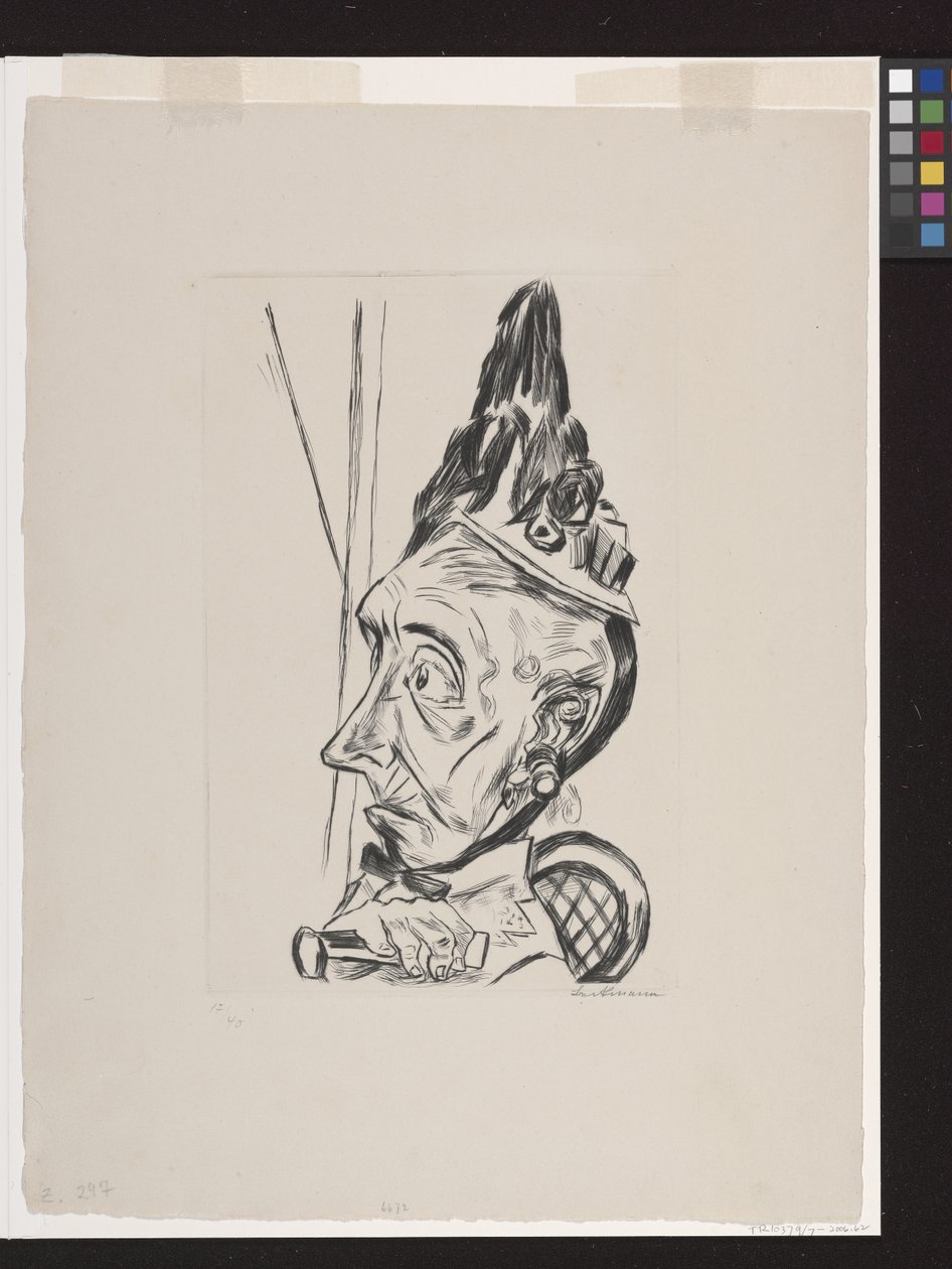 Velha Mulher com Bonete de Max Beckmann
