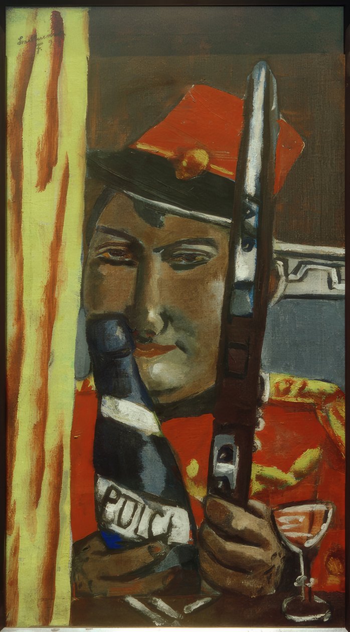Soldado peruano quer beber de Max Beckmann