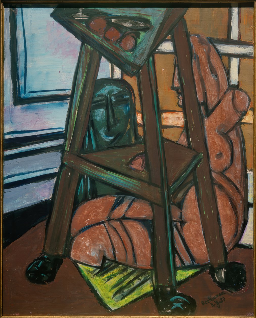 Estúdio de Escultura (Canto do Estúdio) de Max Beckmann