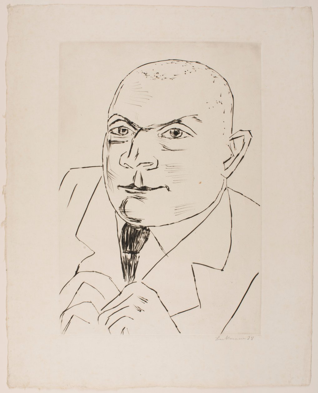 Retrato do Barão Simolin II (versão grande) de Max Beckmann