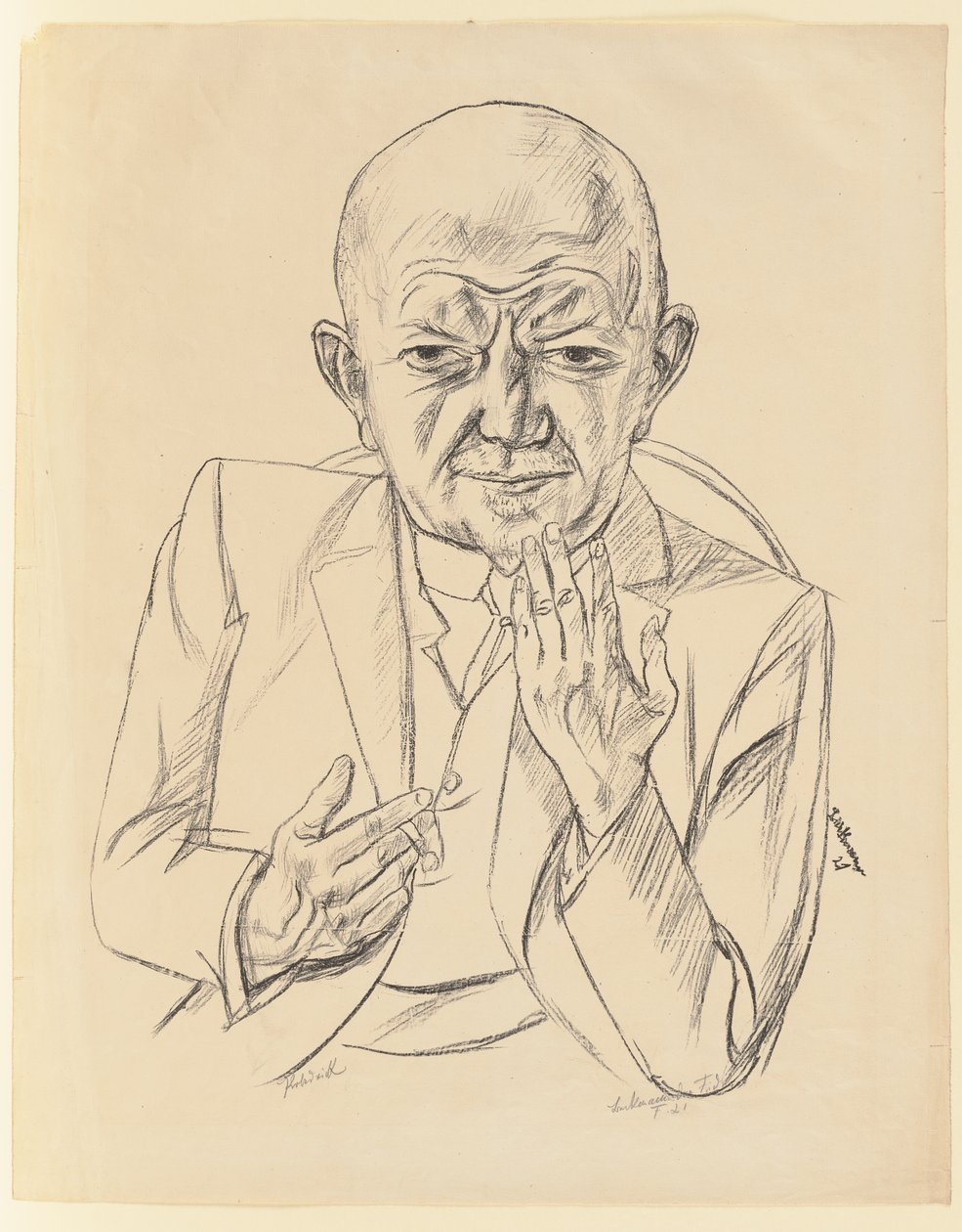Retrato do Dr. Weidner de Max Beckmann