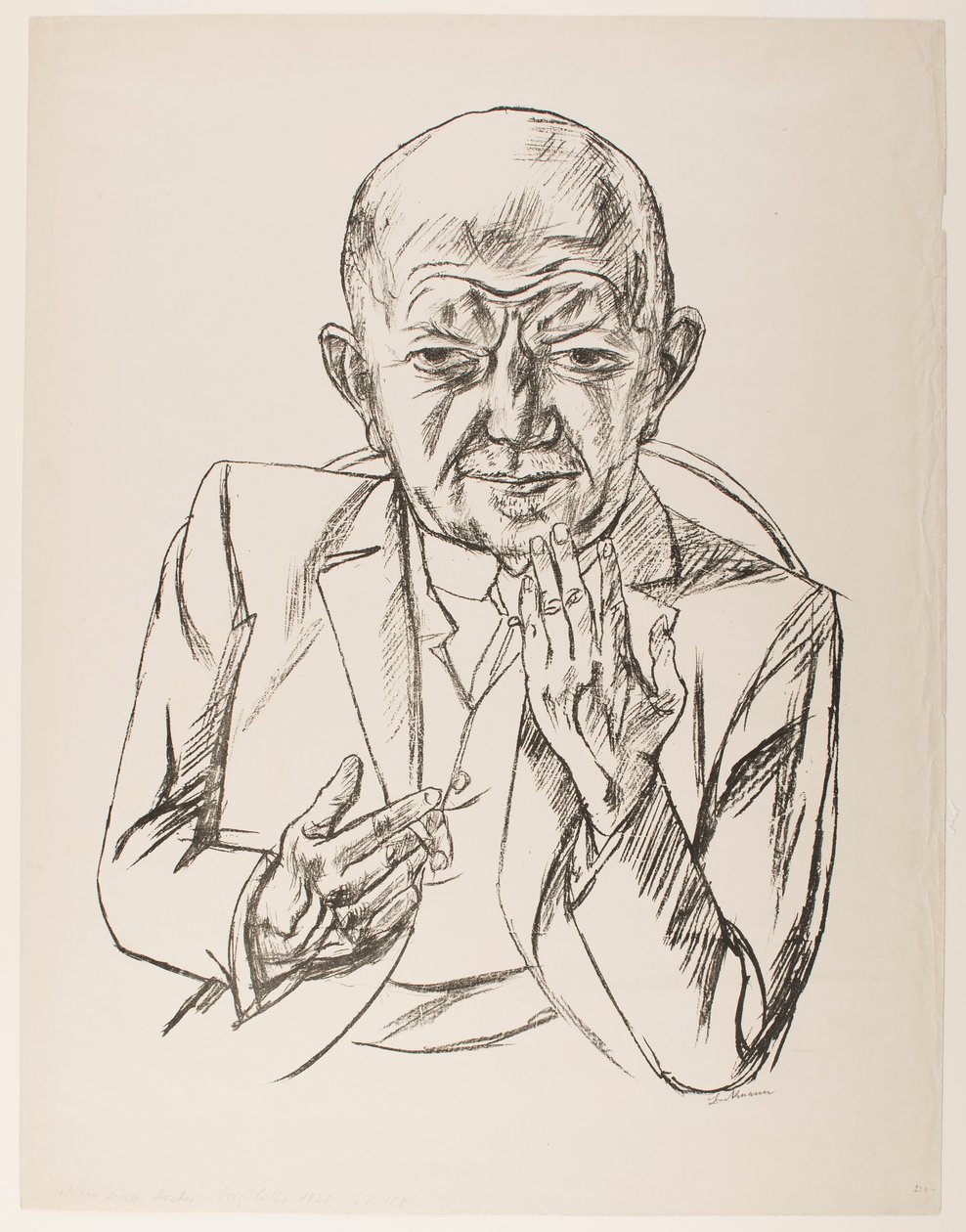Retrato do Dr. Weidner de Max Beckmann