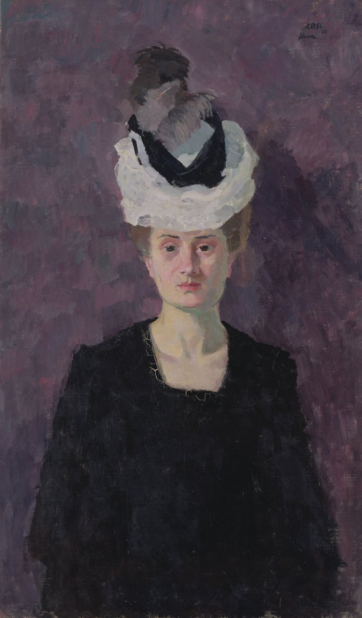 Retrato da Sra. Minna Tube-Beckmann de Max Beckmann