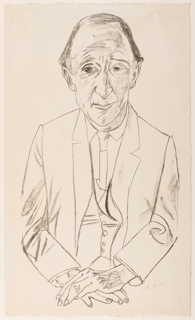 Retrato do compositor Frederik Delius de Max Beckmann