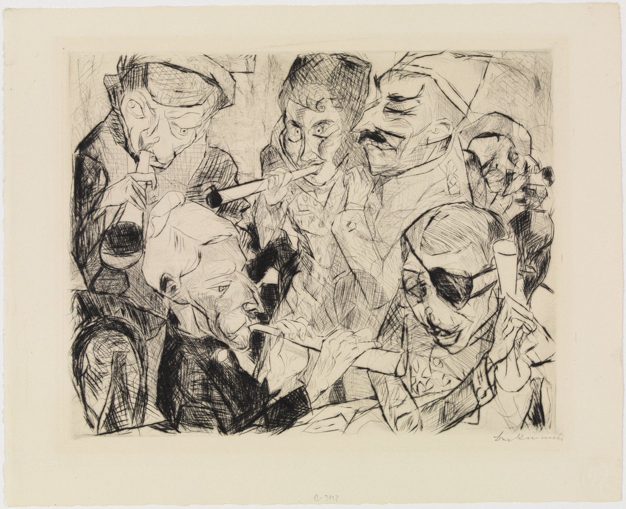 Feliz Ano Novo de 1917 de Max Beckmann