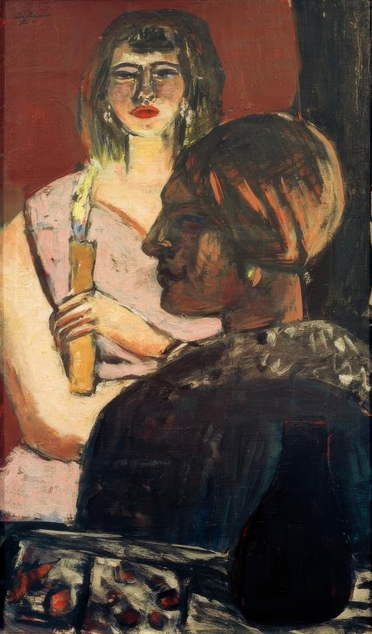 Quappi e índio de Max Beckmann