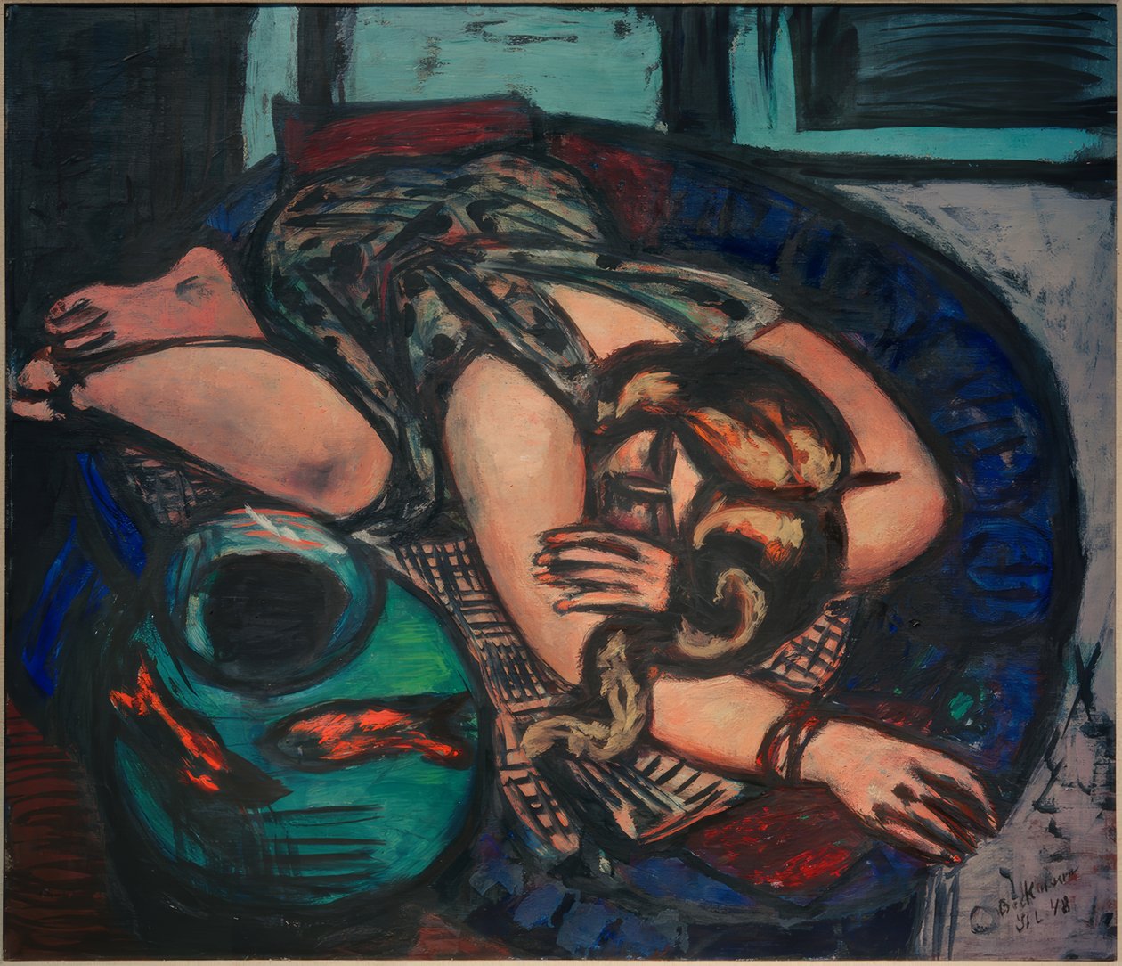 Menina que descansa de Max Beckmann