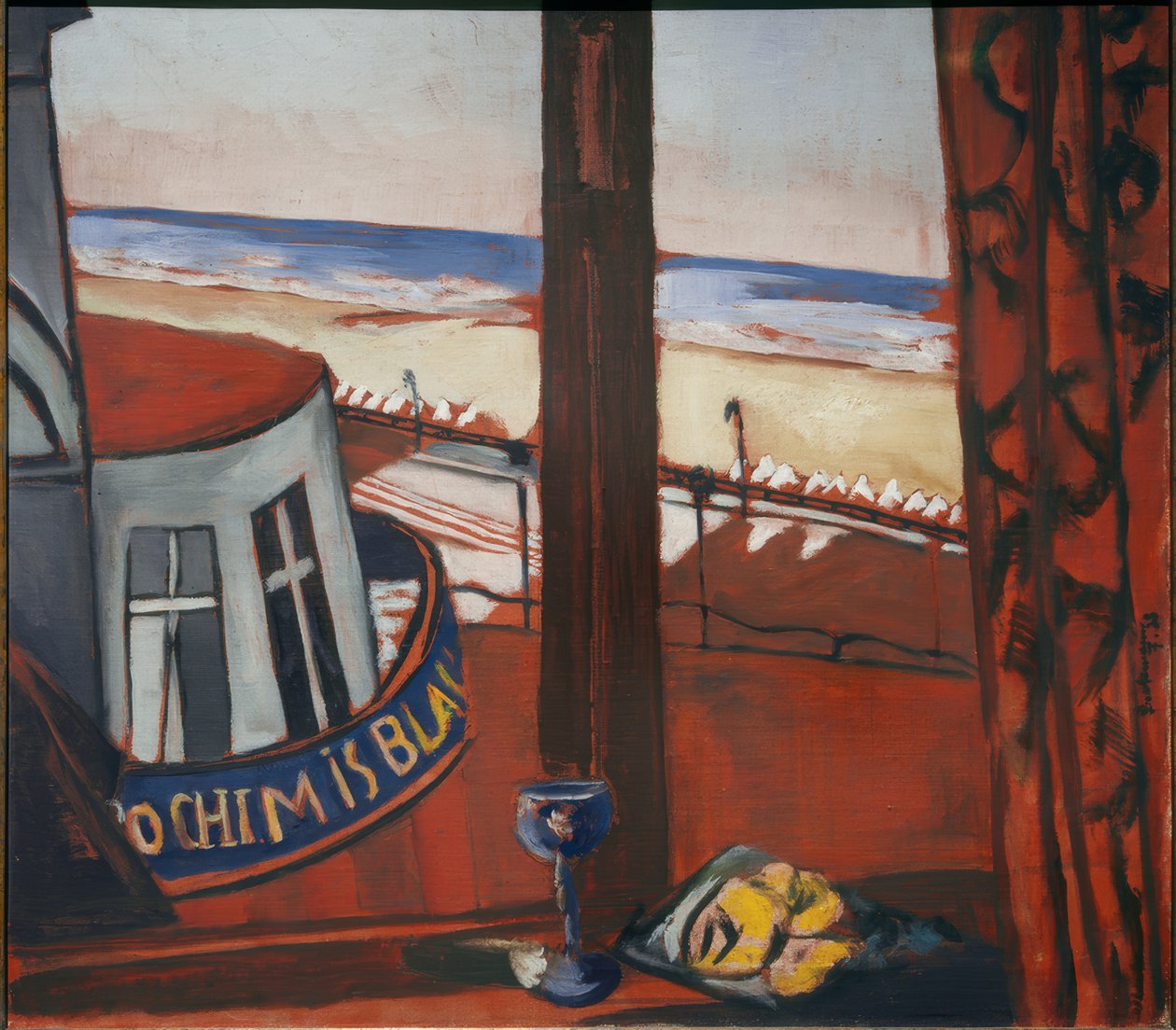 Scheveningen, cinco horas da manhã de Max Beckmann