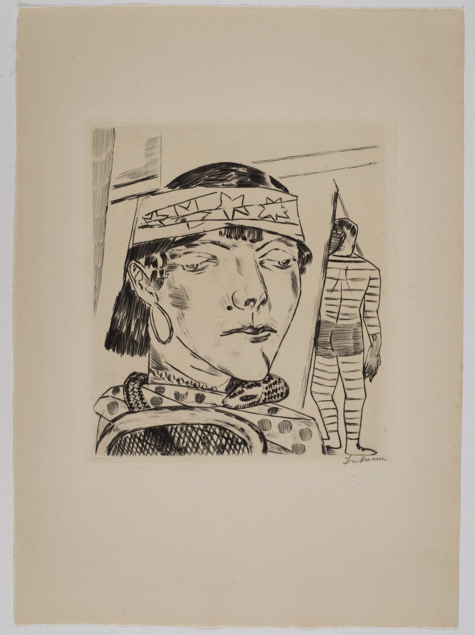 Dama das serpentes de Max Beckmann