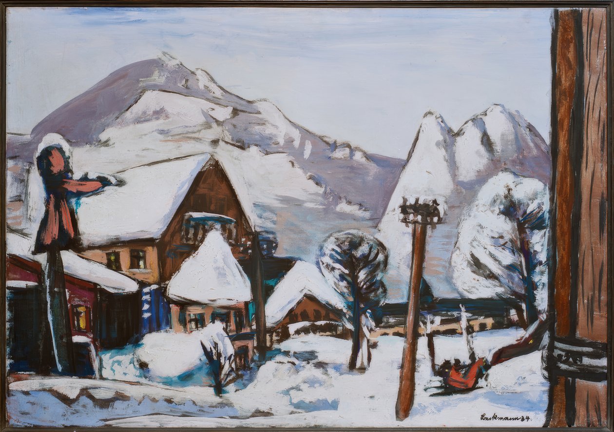 Garmisch paisagem de neve de Max Beckmann