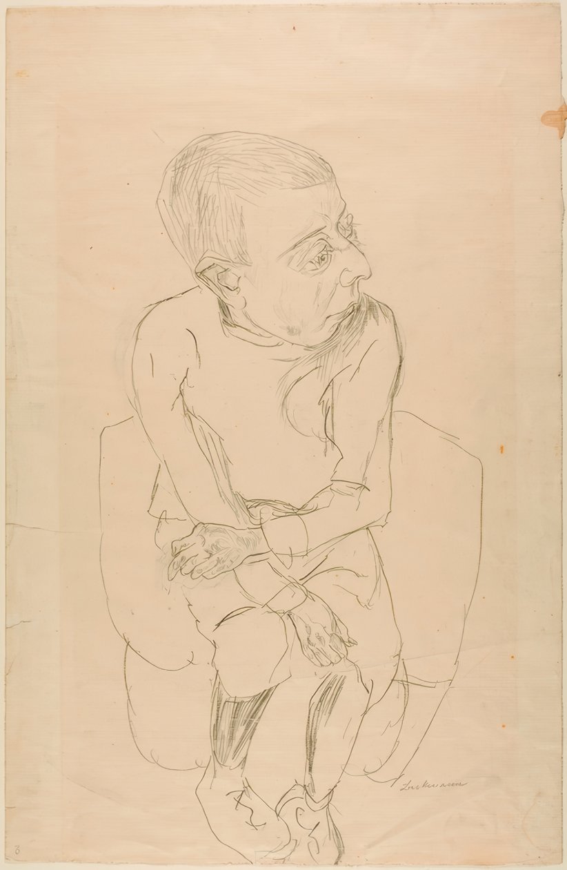Rapaz sentado de Max Beckmann