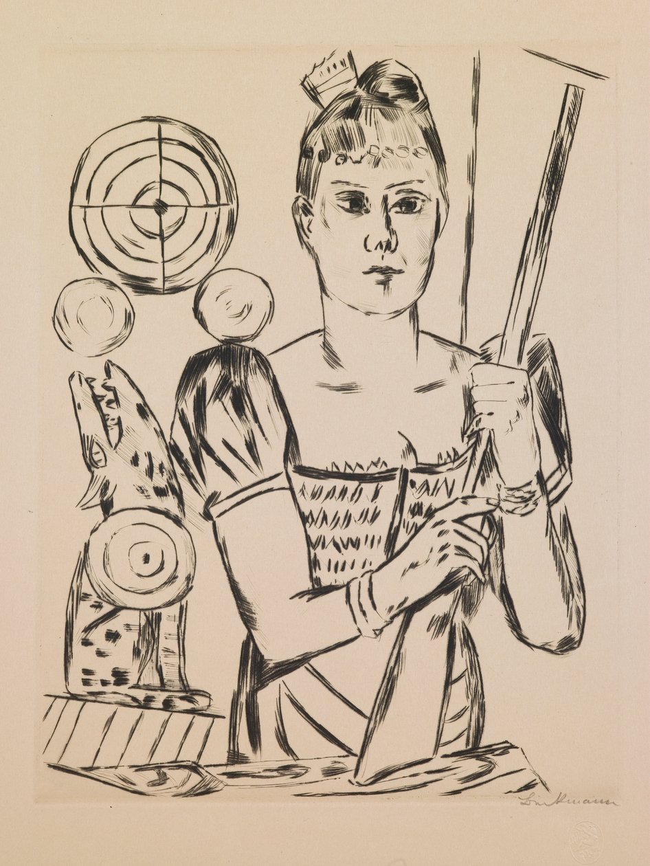 Galeria de Tiro, placa 4 do portfólio “Feira Anual” de Max Beckmann