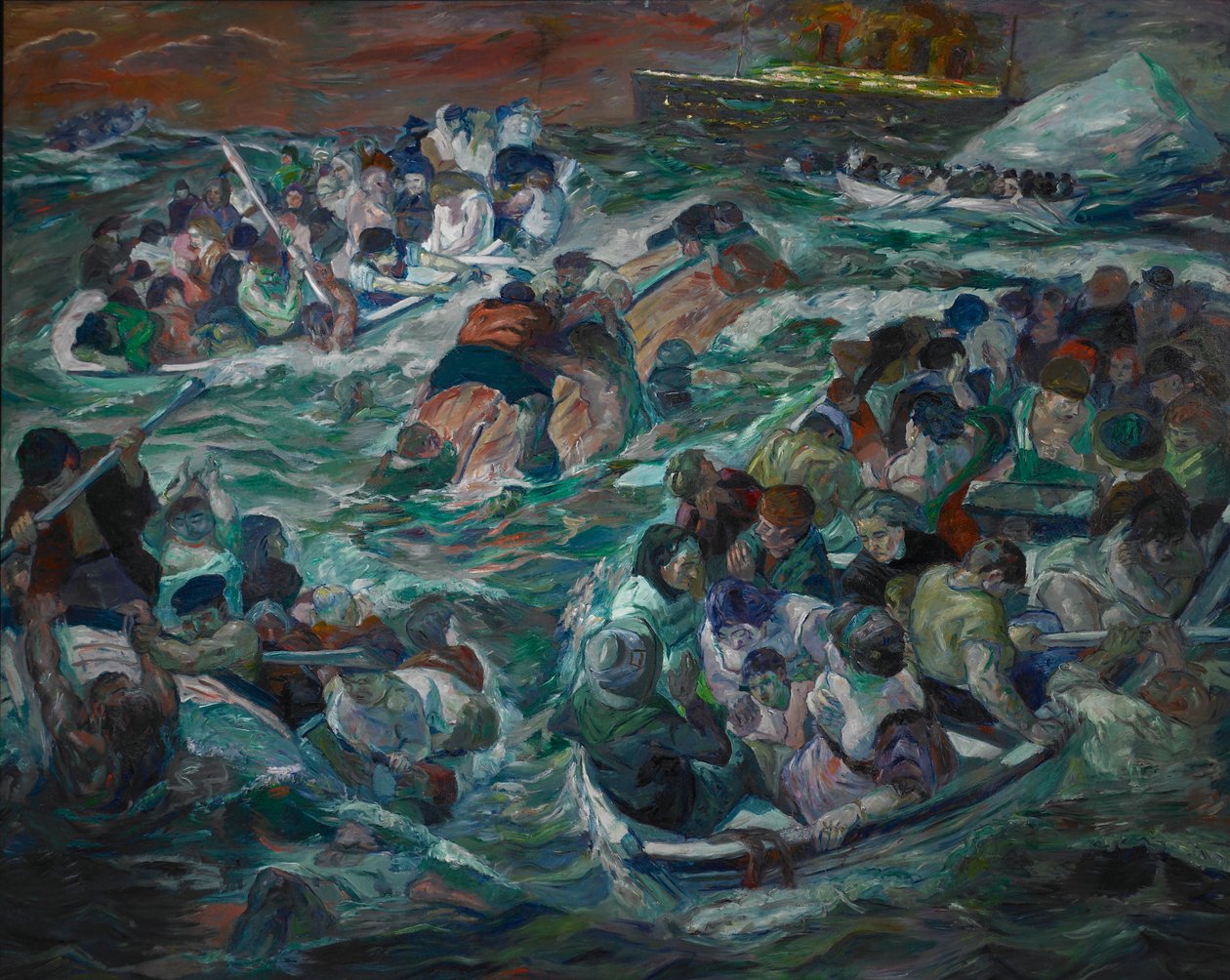 Naufrágio do Titanic de Max Beckmann