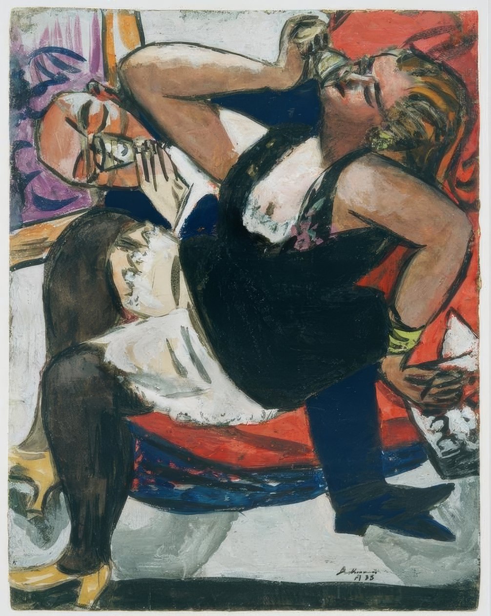 Par sentado de Max Beckmann
