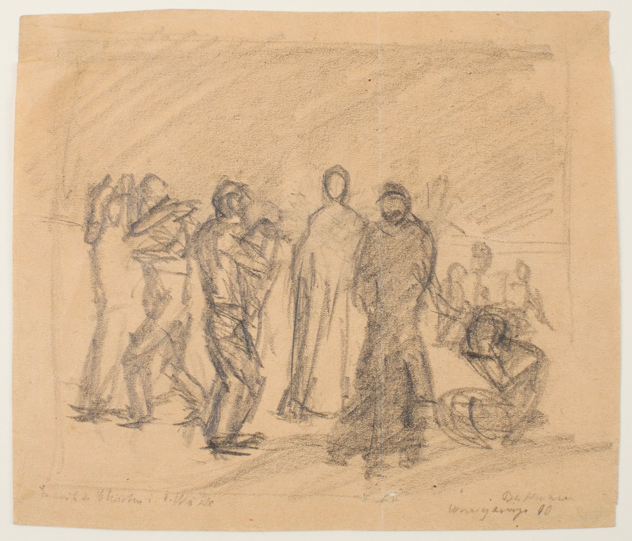 Esboço para Cristo no Deserto de Max Beckmann