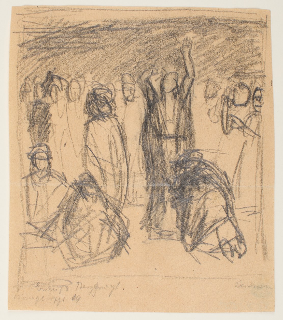 Esboço para o Sermão da Montanha de Max Beckmann