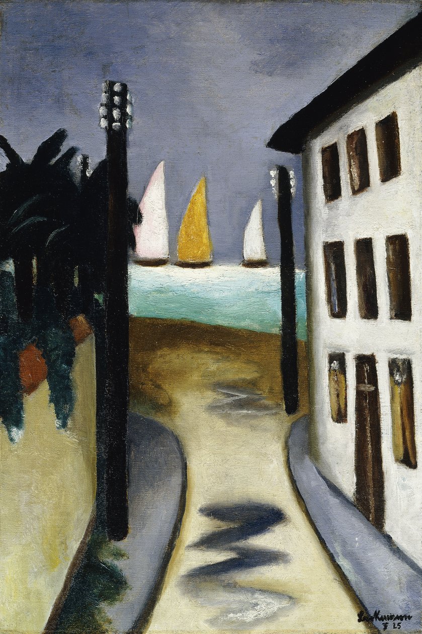Pequena Paisagem, Viareggio; Kleine Landschaft, Viareggio de Max Beckmann