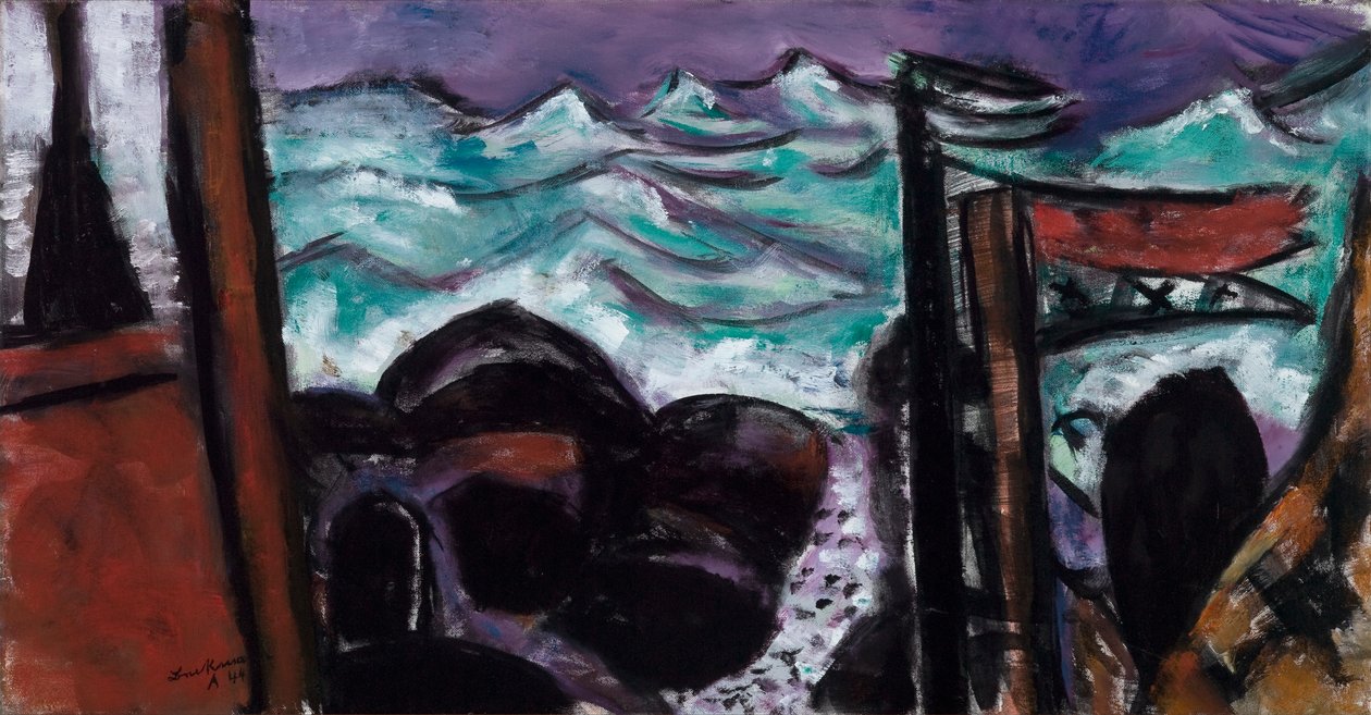 Mar Tempestade Pequena de Max Beckmann