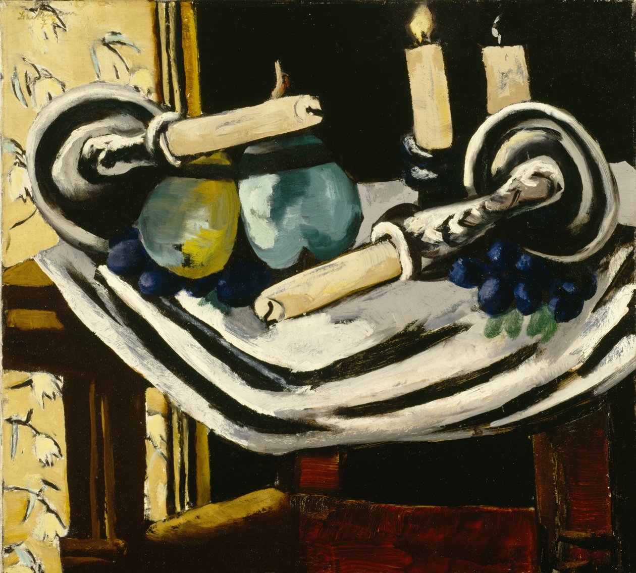 Natureza Morta com Velas Caídas de Max Beckmann