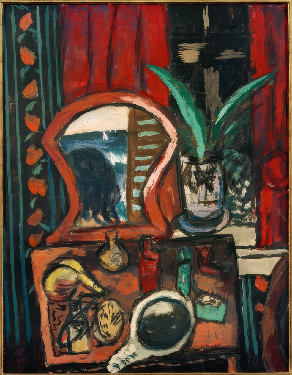 Natureza Morta com Mesa de Sanitários de Max Beckmann