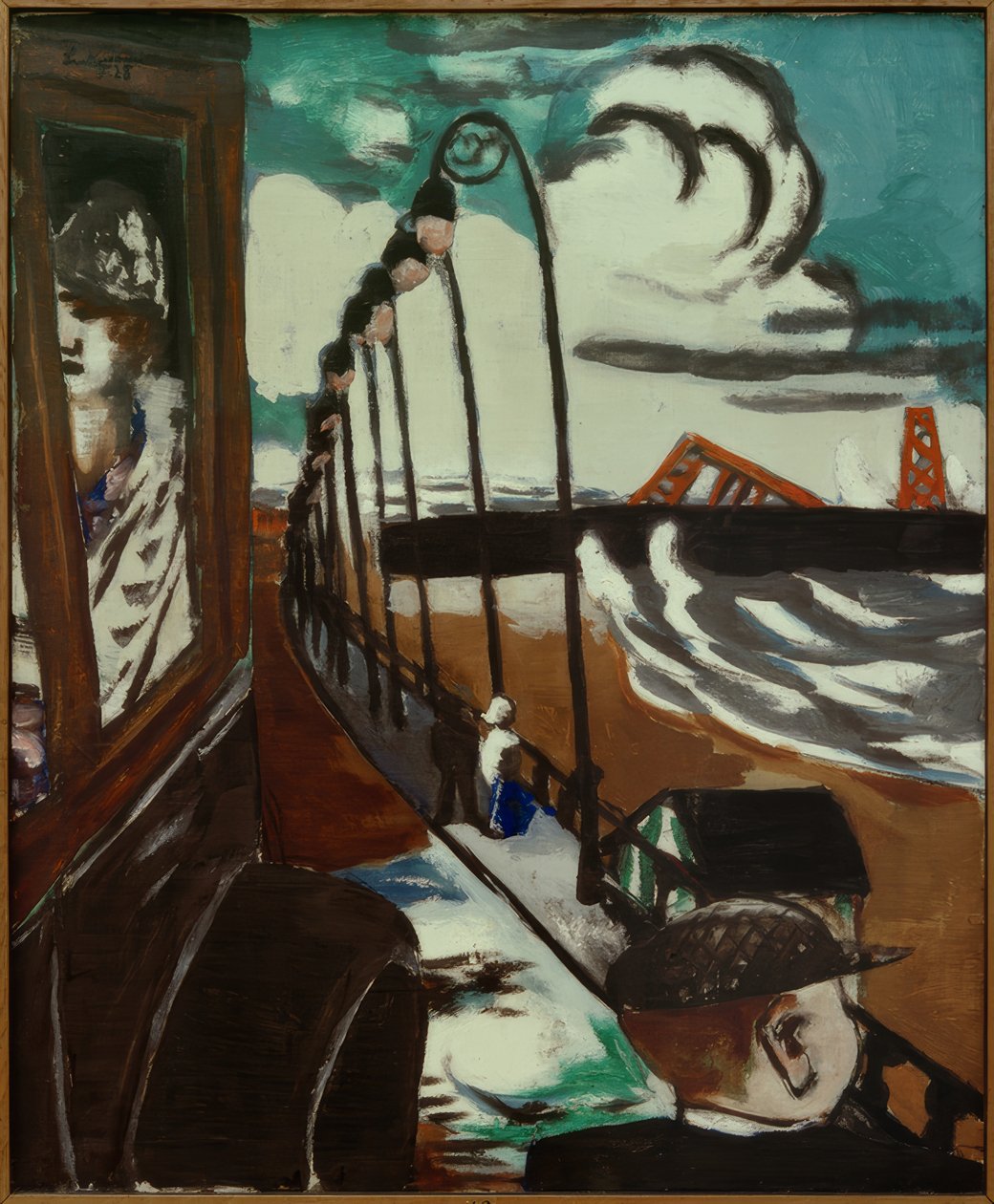 Calçadão de praia em Scheveningen de Max Beckmann