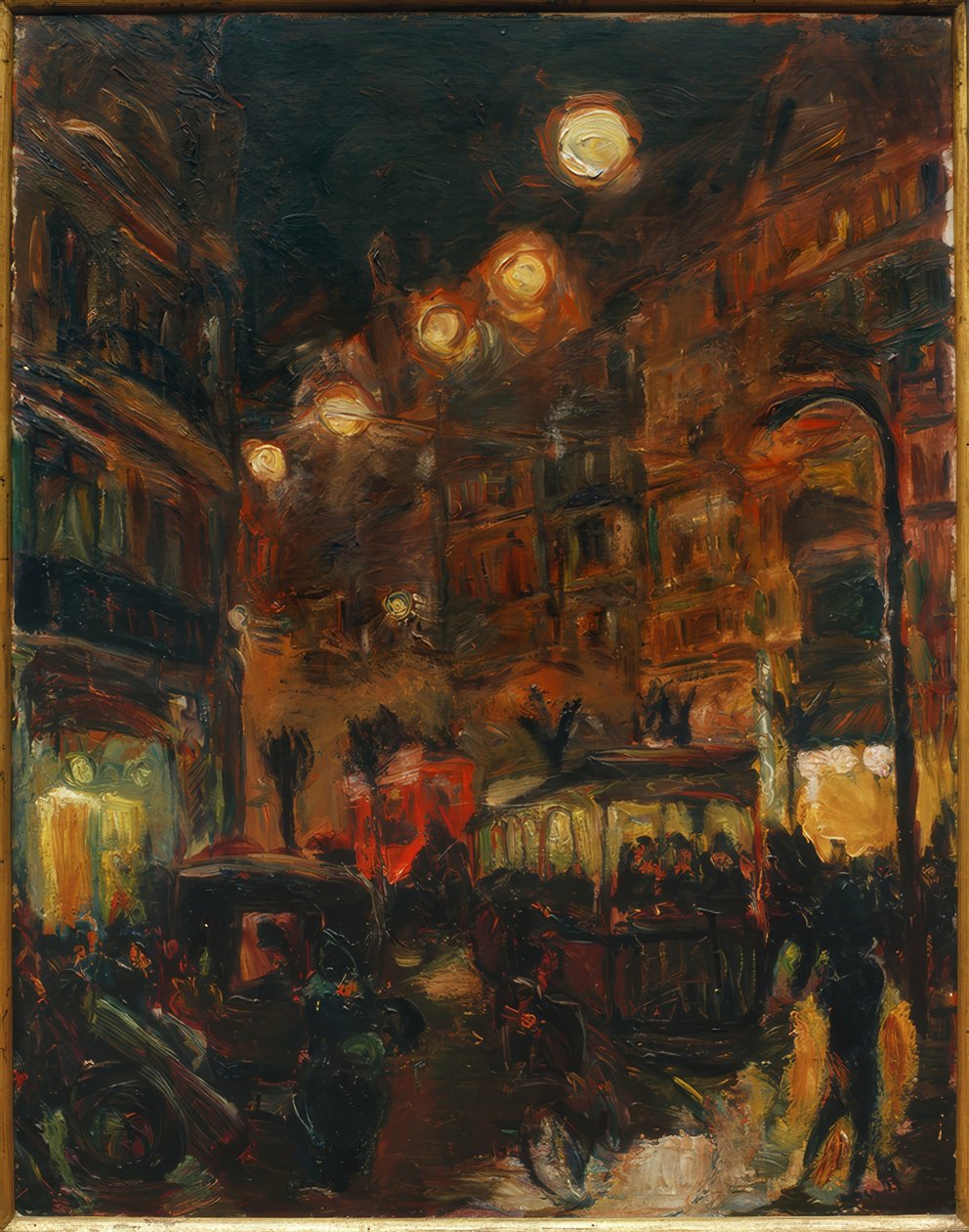 Rua à noite de Max Beckmann