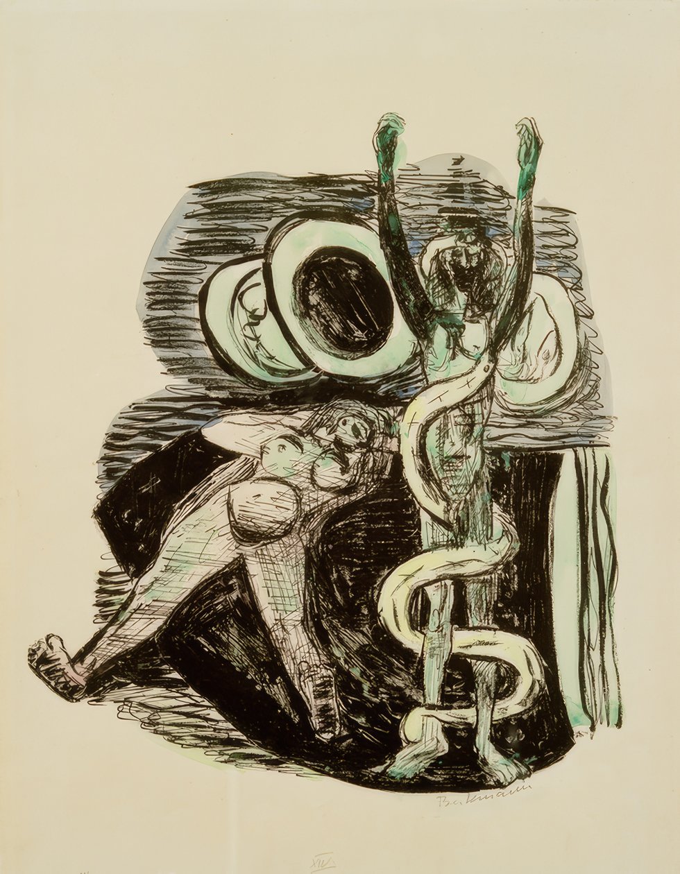 Queda do Homem de Max Beckmann