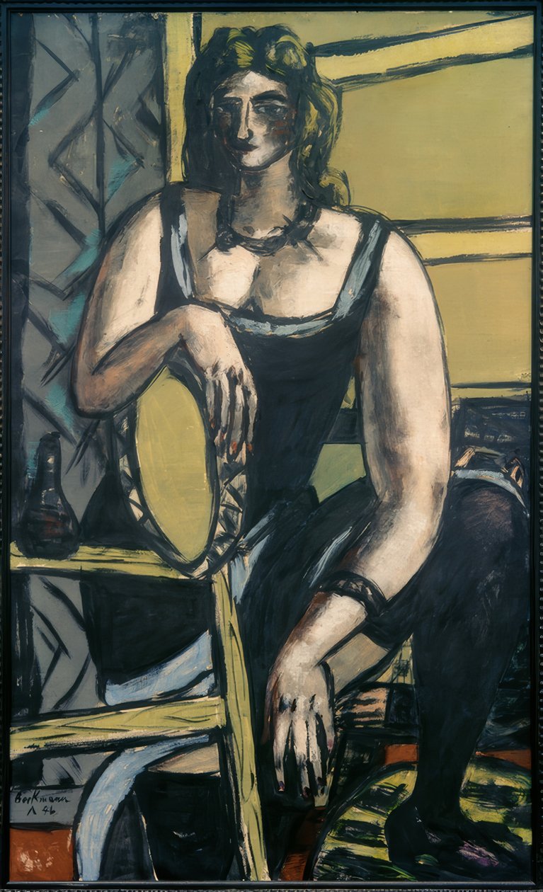 Dançarinos com tamborim de Max Beckmann