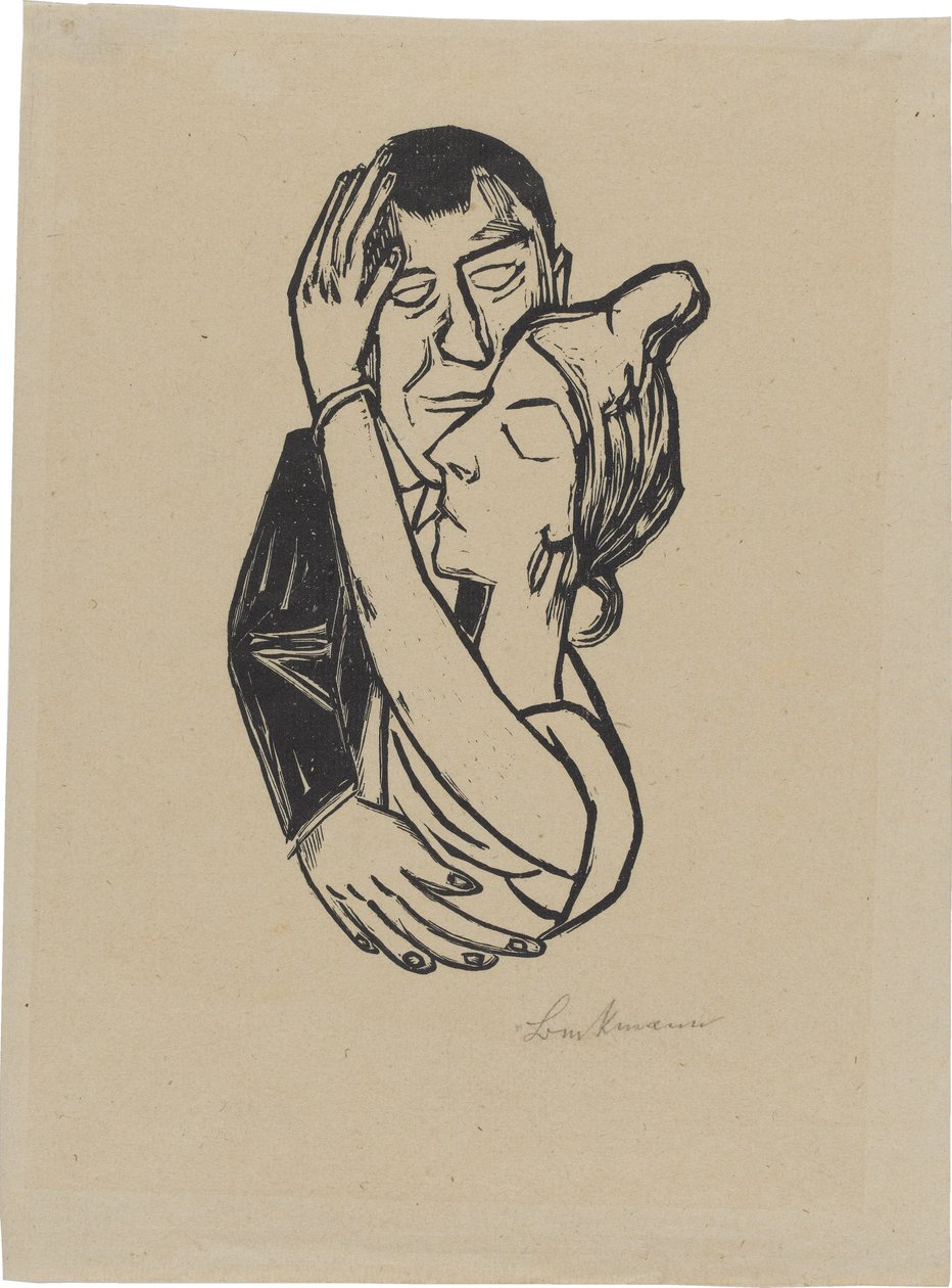 Dançarinas (folha 2 de: Segunda pasta Ganimedes) de Max Beckmann