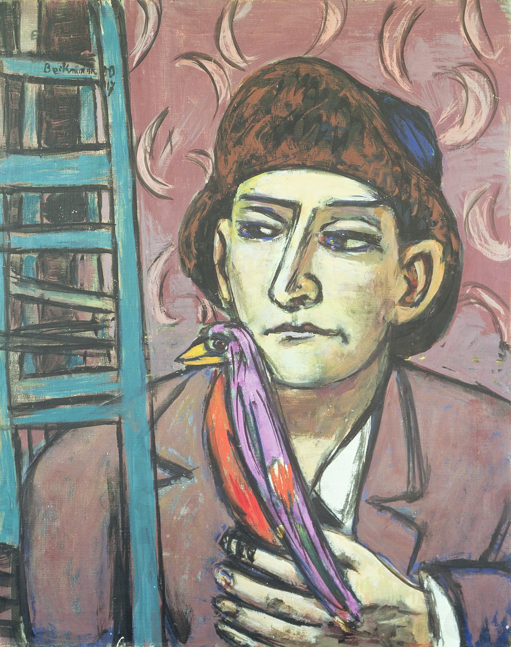 O Homem com uma Ave de Max Beckmann
