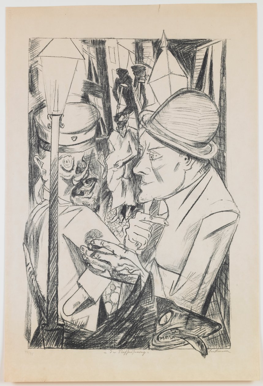 The Way Home, placa 2 da série “Inferno” de Max Beckmann