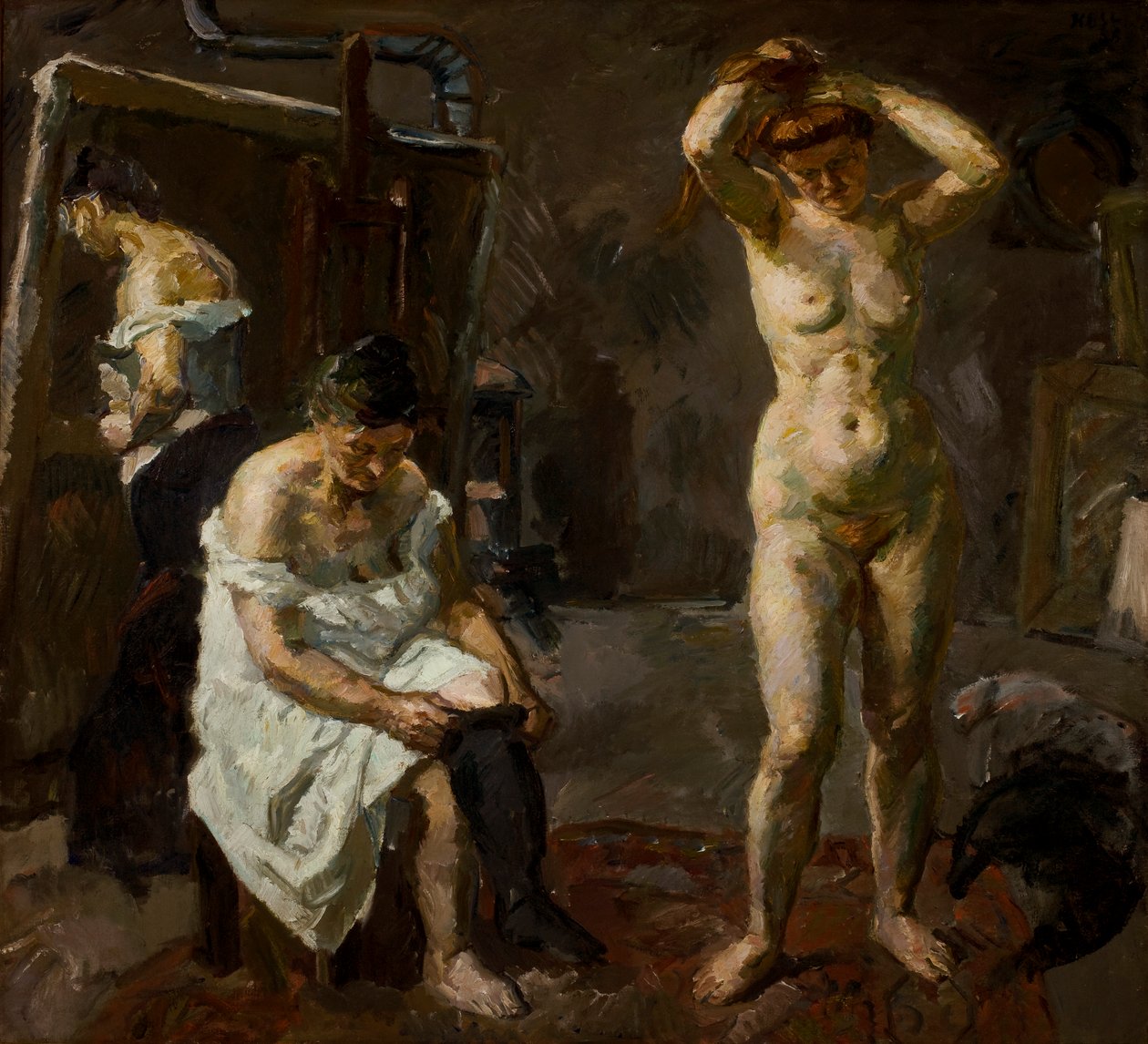Três Mulheres no Estúdio de Max Beckmann