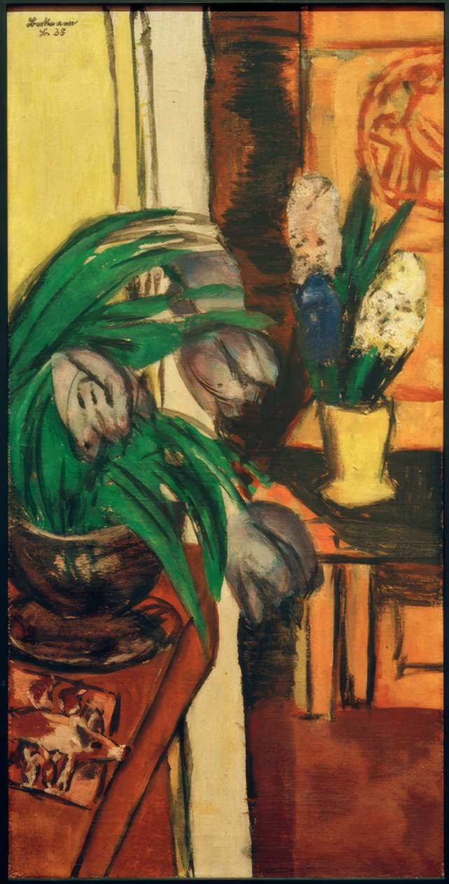 Tulipas roxas de Max Beckmann
