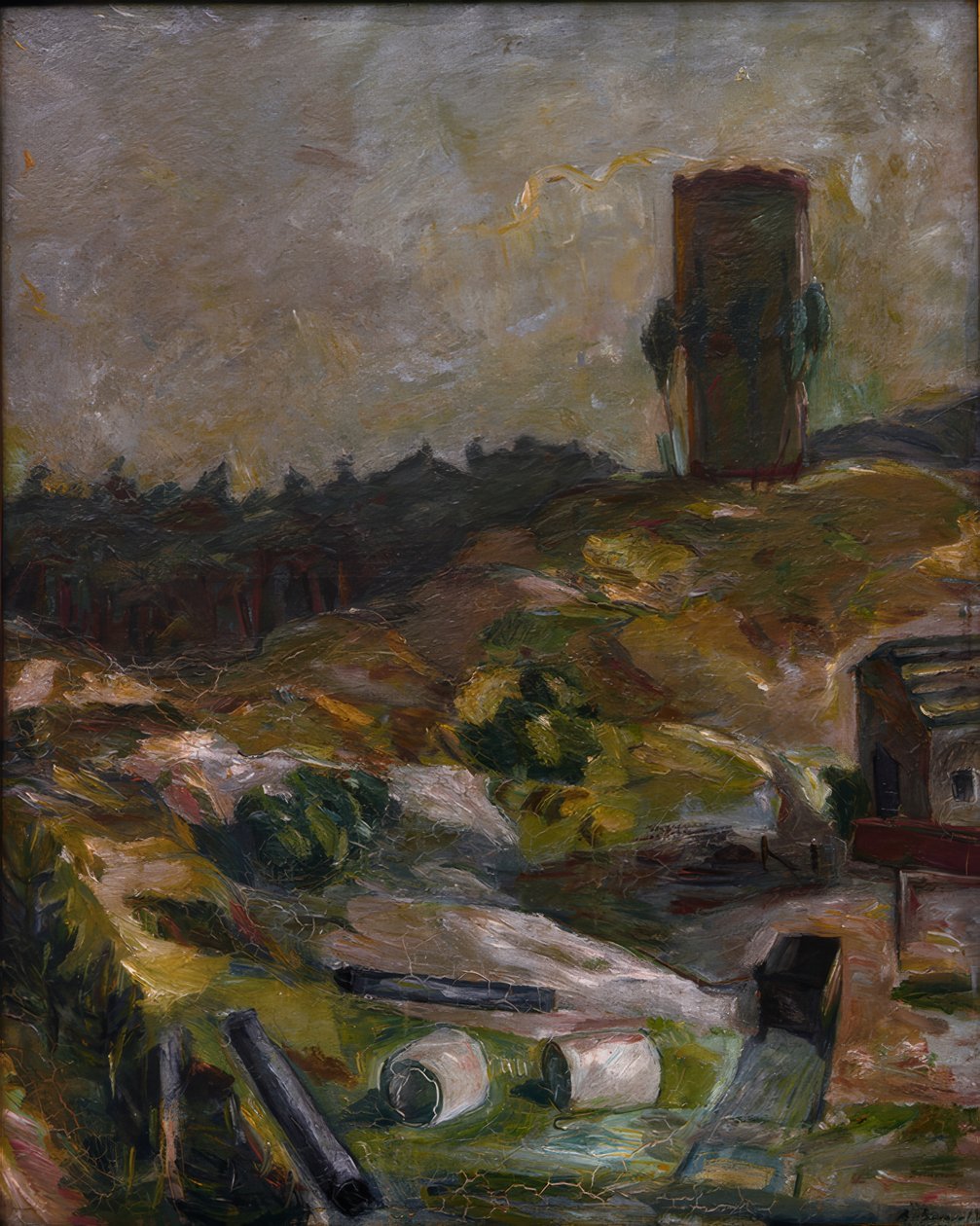 Torre de água em Hermsdorf de Max Beckmann