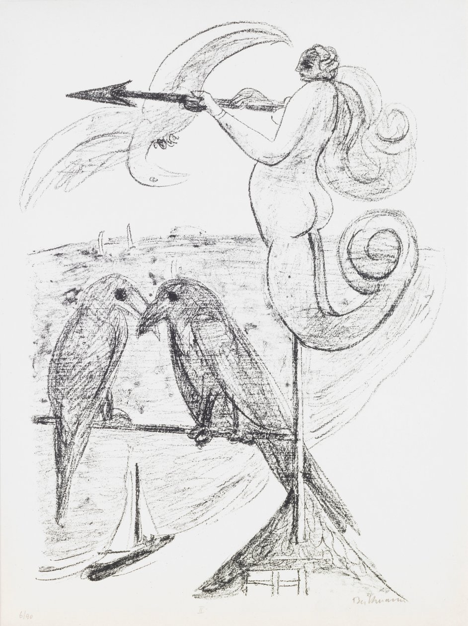 Weather-Vane, placa 2 do portfólio “Day and Dream” de Max Beckmann