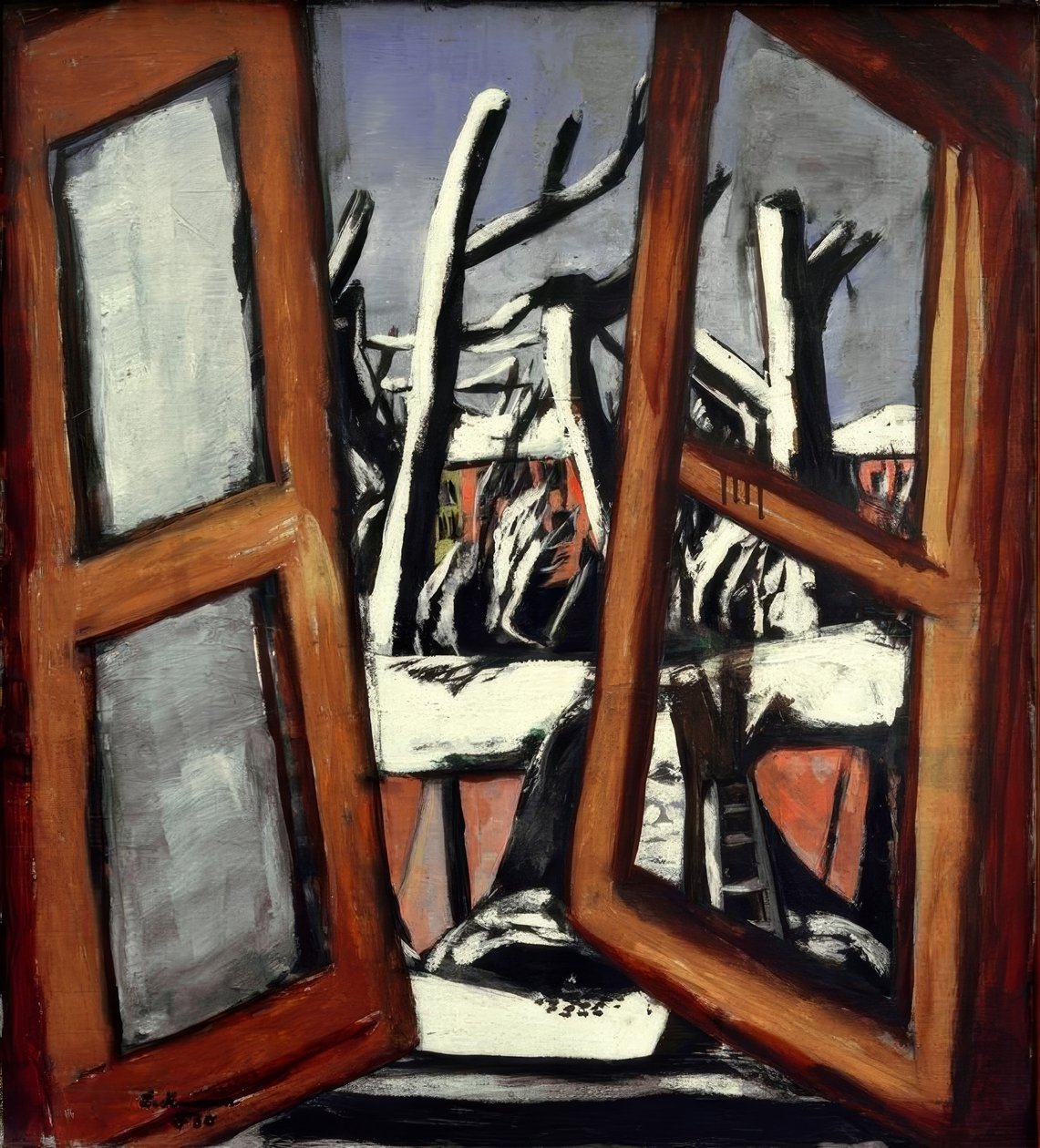 Paisagem de inverno de Max Beckmann